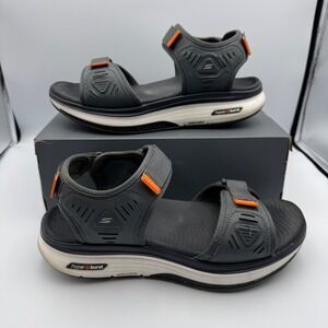Skechers Go Walk Arch Fit Workout Walker Sandals‎ Gray SN 229178 Mens Sz US 10